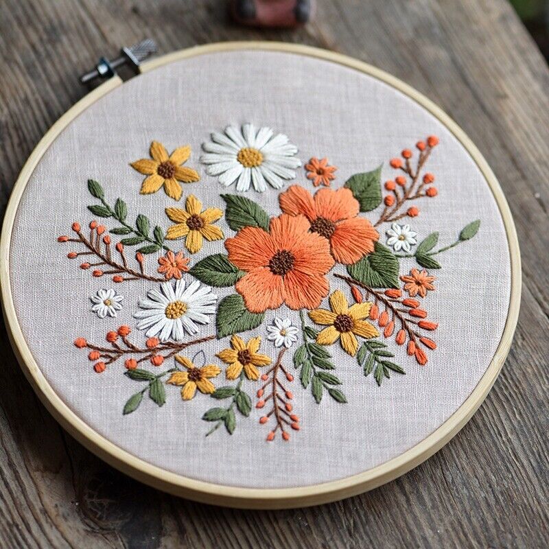 Cross-Stitch Kit “Blooming Garden” – ToyBox Wonderland